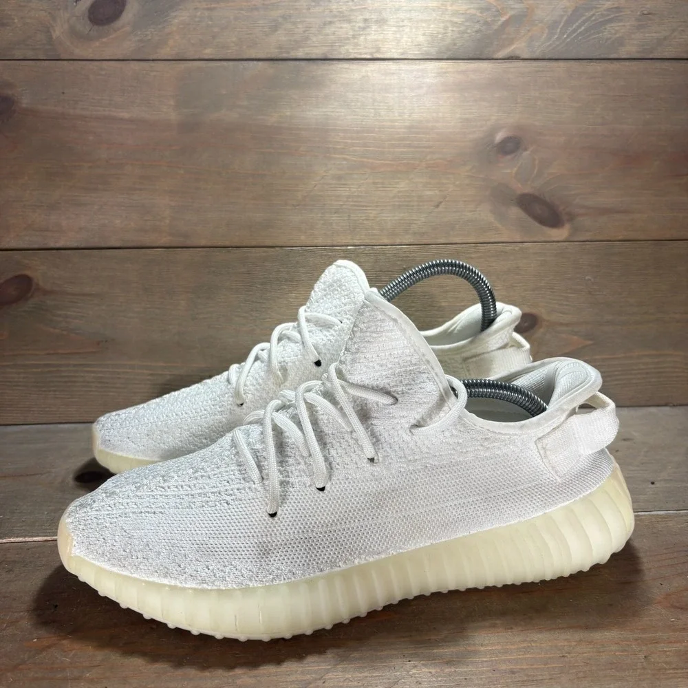 adidas Yeezy Boost 350 V2 Mens size 8 shoes White Primeknit Cream Sneakers